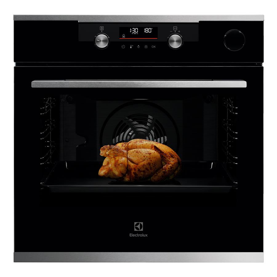 KOCDH77X2 (KO77) FORNO COMBINATO A VAPORE CLASSE A+ VETRO NERO FINITURE  INOX Forni