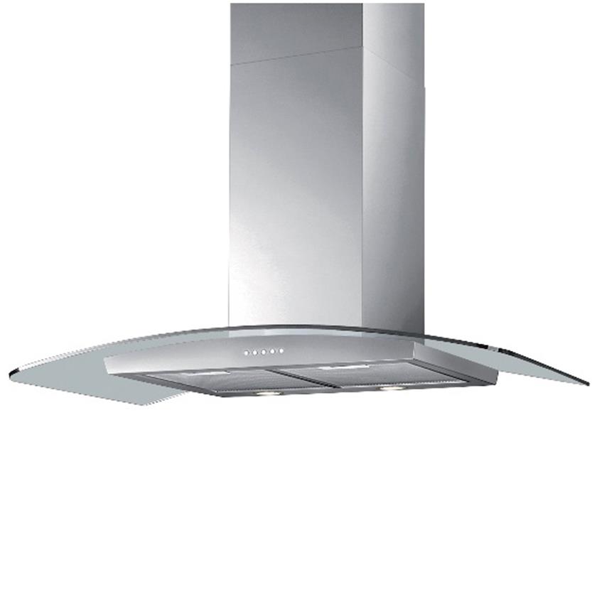 TURBOAIR Cappa Cucina Aspirante Sottopensile Incasso Larghezza 52 cm