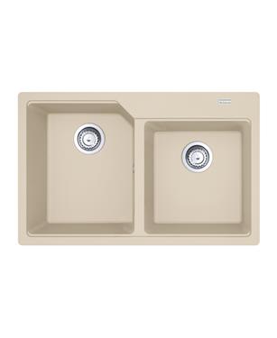 UBG 620-78 LAVELLO 80cm 2 VASCHE FRAGRANITE AVENA