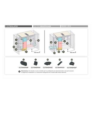 KIT USCITA LATERALE PIANO COTTURA CON CAPPA INTEGRATA