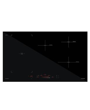 PIANO COTTURA INDUZIONE 5 ZONE 90cm BRIDGE NERO
