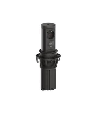 PRESA ELEVATOR 2 - 1 x P40 + 1 x USB NERO OPACO