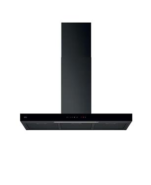 NDB6791HB CAPPA CAMINO 90cm HOB2HOOD CLASSE A NERO CON VETRO GLOSSY