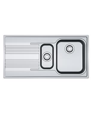 SRX 651 LAVELLO 60cm 1 VASCA + 1/2 + GOCCIOLATOIO SINISTRA INOX