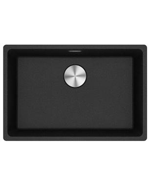 MRG 110-62 LAVELLO 75cm 1 VASCA FRAGRANITE NERO