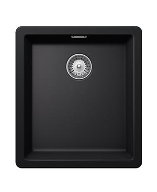 VASCA GALAXY N100SU BASE 45cm SOTTOTOP NERO PURO A99