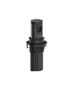 PRESA ELEVATOR 2 - 1 x P40 + 1 x USB NERO OPACO