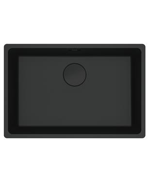 MRG 110-62 LAVELLO 75cm 1 VASCA FRAGRANITE BLACK MATT