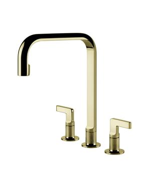 MISCELATORE INCISO 58701 TRE FORI BRASS PVD 710