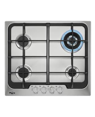 PX624XG PIANO COTTURA A GAS 60cm 4 FUOCHI INOX
