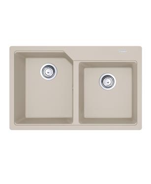 UBG 620-78 LAVELLO 80cm 2 VASCHE FRAGRANITE SAHARA