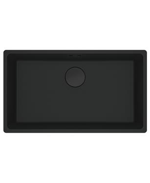 MRG 110-72 LAVELLO 80cm 1 VASCA FRAGRANITE BLACK MATT