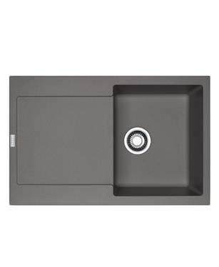 MRG 611-78 LAVELLO 1 VASCA+ALA REVERSIBILE 45cm STONE GREY
