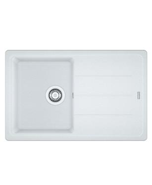 BFG 611-78 LAVELLO 45cm 1 VASCA + GOCCIOLATOIO REVERSIBILE FRAGRANITE BIANCO