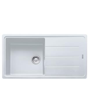 BFG 611-97 LAVELLO 60cm 1 VASCA + GOCCIOLATOIO REVERSIBILE FRAGRANITE BIANCO