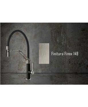MISCELATORE OFFICINE DOCCETTA ESTRAIBILE FINOX BRUSHED NICKEL 149 
