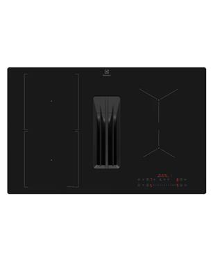 KCC83410CT PIANO COTTURA 4 ZONE + CAPPA INTEGRATA FILTRANTE 80cm A+ BRIDGE H2H NERO MATT