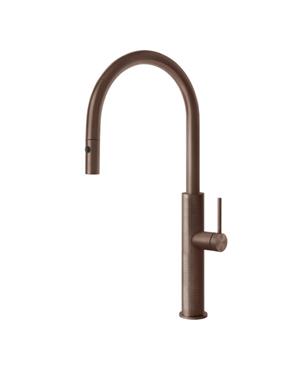 MISCELATORE 316 KITCHEN CESELLO 60026 DOCCIA COPPER BRUSHED PVD 707
