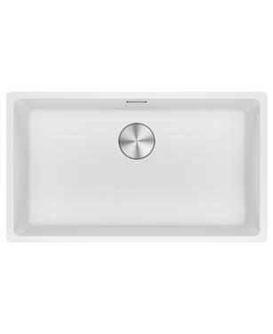 MRG 110-72 LAVELLO 80cm 1 VASCA FRAGRANITE BIANCO