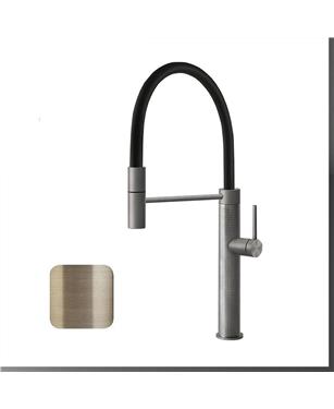 MISCELATORE 316 KITCHEN CESELLO 60014 DOCCIA WARM BRONZE BRUSHED PVD 