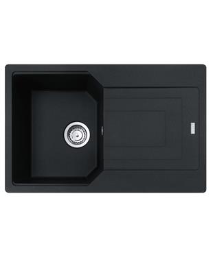 UBG 611-78 LAVELLO 45cm 1 VASCA FRAGRANITE NERO