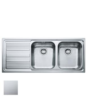 LLL 621 SX LAVELLO 80 cm 2 VASCHE + GOCCIOLATOIO SINISTRA DEKOR