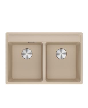 MRG 620-35-35 TL LAVELLO 80cm 2 VASCHE FRAGRANITE AVENA