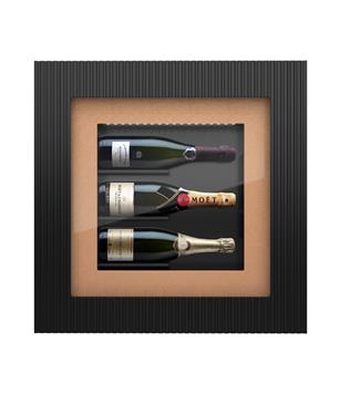 QUADRO CANTINA DA PARETE 3 BOTTIGLIE 1 TEMPERATURA CLASSE G NERO