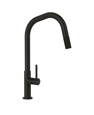 MISCELATORE TALINOS CON DOCCIA NERO OPACO