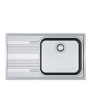 SRX 611-86 LB LAVELLO 60cm 1 VASCA + GOCCIOLATOIO SINISTRA INOX SATINATO