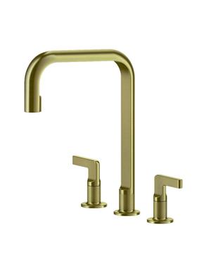 MISCELATORE INCISO 58701 TRE FORI GOLD BRUSHED PVD 716