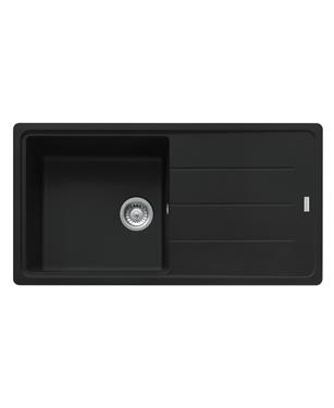 BFG 611-97 LAVELLO 60cm 1 VASCA + GOCCIOLATOIO REVERSIBILE FRAGRANITE BLACK MATT