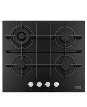 FHMA 604 3G DC BK C PIANO COTTURA A GAS 60cm 4 FUOCHI NERO