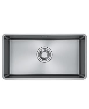 MQX 110-82 LAVELLO 1 VASCA 90cm INOX SPAZZOLATO -Quiet Bowls