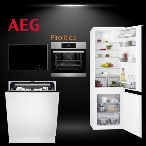 AEG Set Pc 80 Induzione + Forno Pirolitico + Combi Total NoFrost + Lvs 3  cesti Pacchetti