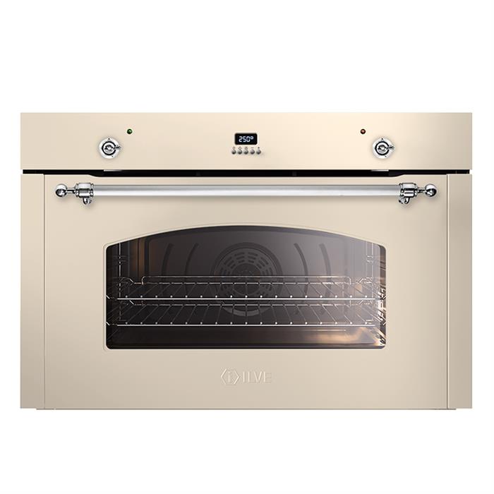 FORNO MULTIFUNZIONE NOSTALGIE 90cm 300° BIANCO ANTICO FINITURE CROMO