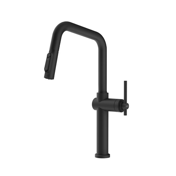 MISCELATORE 3 VIE CON DOCCETTA E SISTEMA DI FILTRAZIONE MATTE BLACK