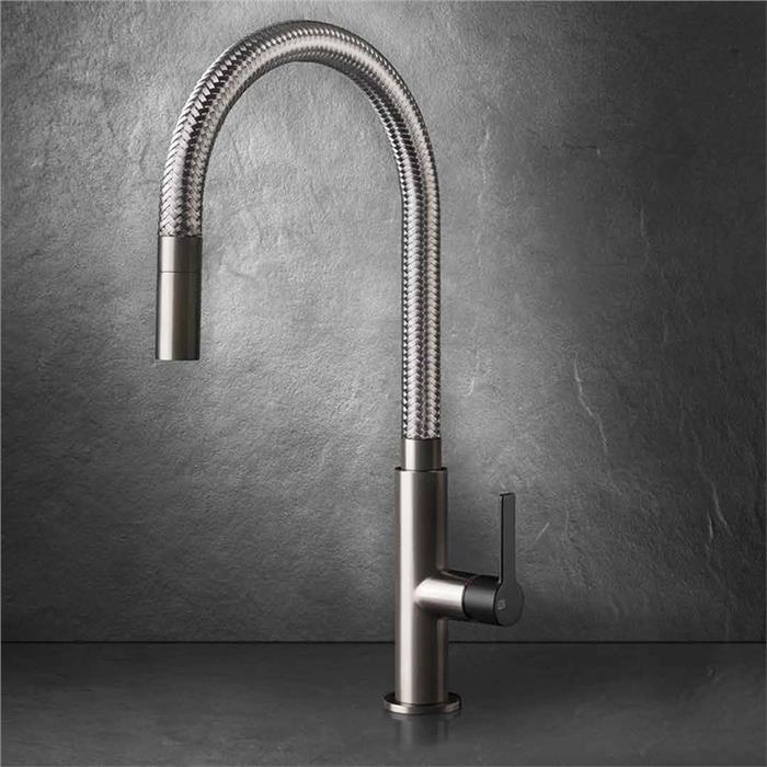 MISCELATORE MESH 60003 FINOX / NERO SPAZZOLATO  GESSI 