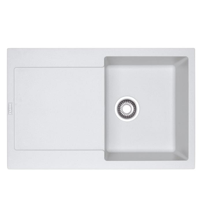 MRG 611-78 LAVELLO 1 VASCA+ALA REVERSIBILE 45cm BIANCO