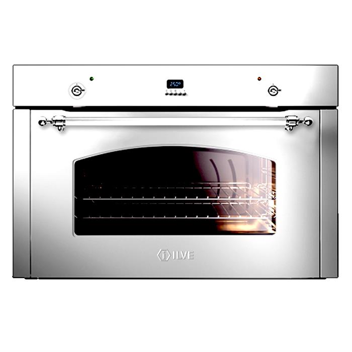 FORNO MULTIFUNZIONE NOSTALGIE 90cm 300° BIANCO FINITURE CROMO
