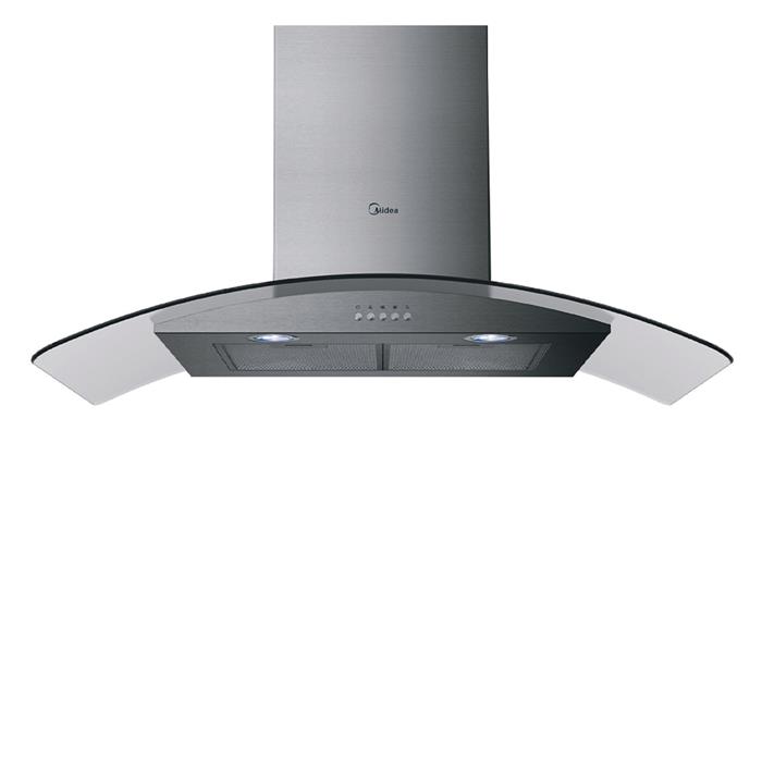 CAPPA INCASSO 90cm 630 m3/h CLASSE C VETRO CURVO