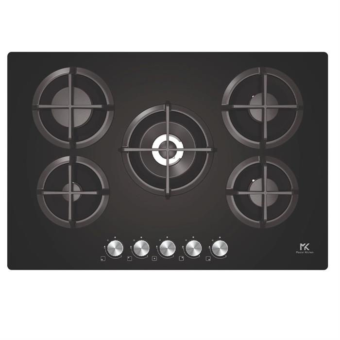MKHG 754101-PR TC BK - PIANO COTTURA A GAS 5 FUOCHI 75cm VETRO NERO