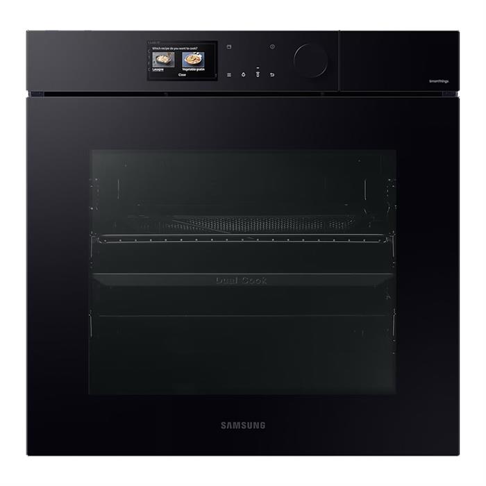 BESPOKE AI - FORNO DUALCOOK STEAM PRO COOKING 76L CLASSE A+ VETRO NERO LUCIDO -  SERIE 7 