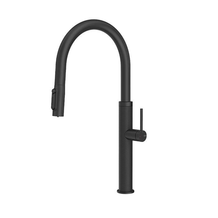 MISCELATORE 3 VIE CON DOCCETTA E SISTEMA DI FILTRAZIONE MATTE BLACK