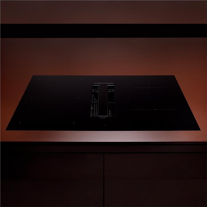 ZERO EASY WORKTOP FILTRANTE 76cm 600 m³/h A+ NERO LUCIDO