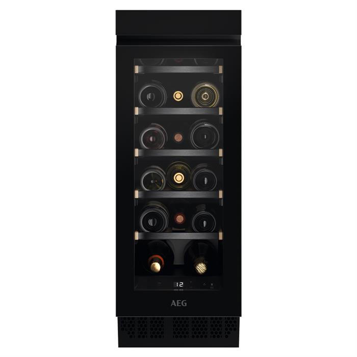 AWUS018B7B CANTINA VINI 1 ZONA 82cm 18 BOTTIGLIE CLASSE G NERO MATT