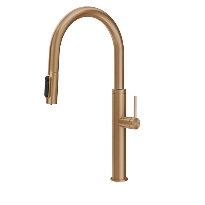 MISCELATORE 3 VIE CON DOCCETTA E SISTEMA DI FILTRAZIONE WARM BRONZE BRUSHED