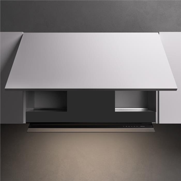 CAPPA VIRGOLA NO DROP TOUCH 60 cm NERO OPACO