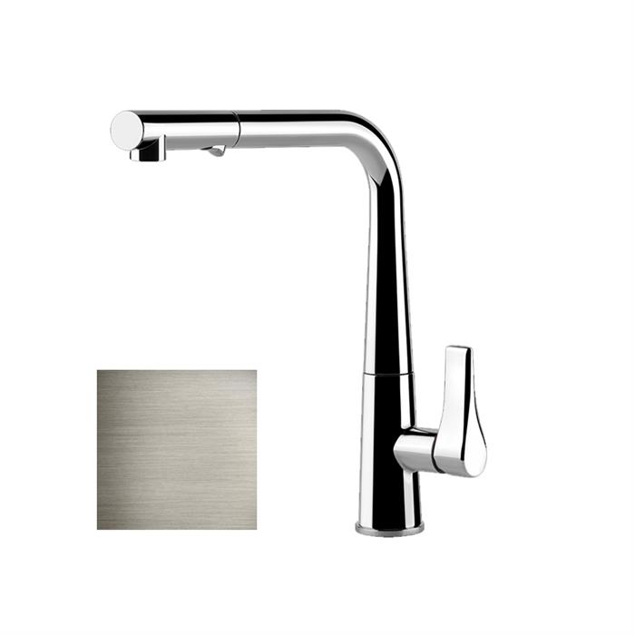 MISCELATORE PROTON 17177 DOCCIA ESTRAIBILE FINOX BRUSHED NICKEL 149 GESSI