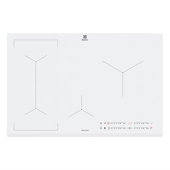 EIL83443BW PIANO COTTURA INDUZIONE 80CM 4 ZONE BRIDGE BIANCO